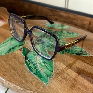 Purple Gucci eye glasses GG1193O with RX lenses
